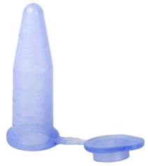Plasticware-Polypropylene 1.5ml Graduated Flat Top Microcentrifuge Tube, Blue