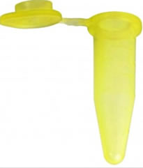 Plasticware-Polypropylene 0.5ml Graduated Flat Top Microcentrifuge Tube,Yellow